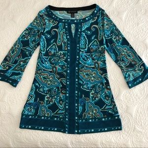 INC blue tunic